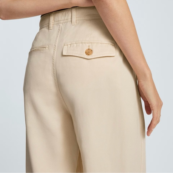 Everlane NWT Tencel Relaxed Chino Size 2 parchment - Picture 5 of 16